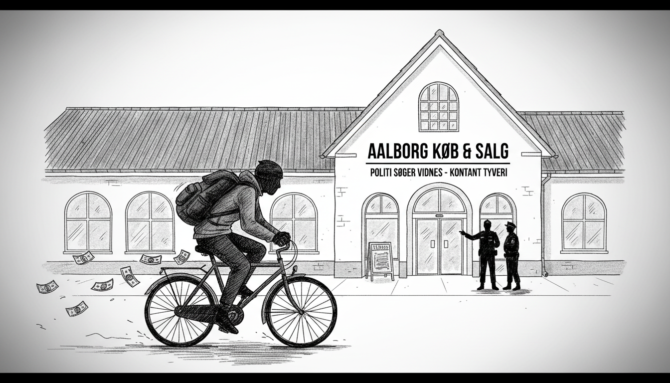 Police seek witnesses after cash theft from Aalborg supermarket