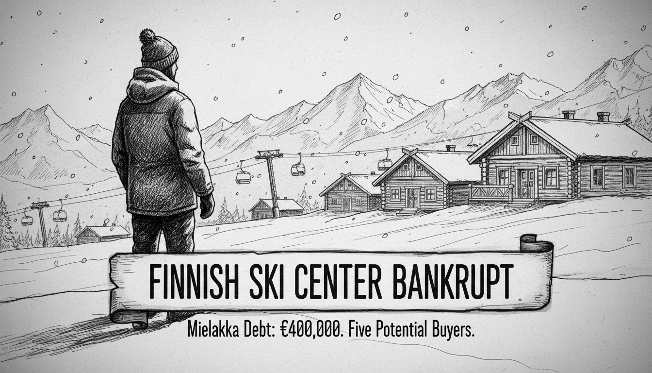 Finnish Ski Center Files for Bankruptcy with €400,000 Debt