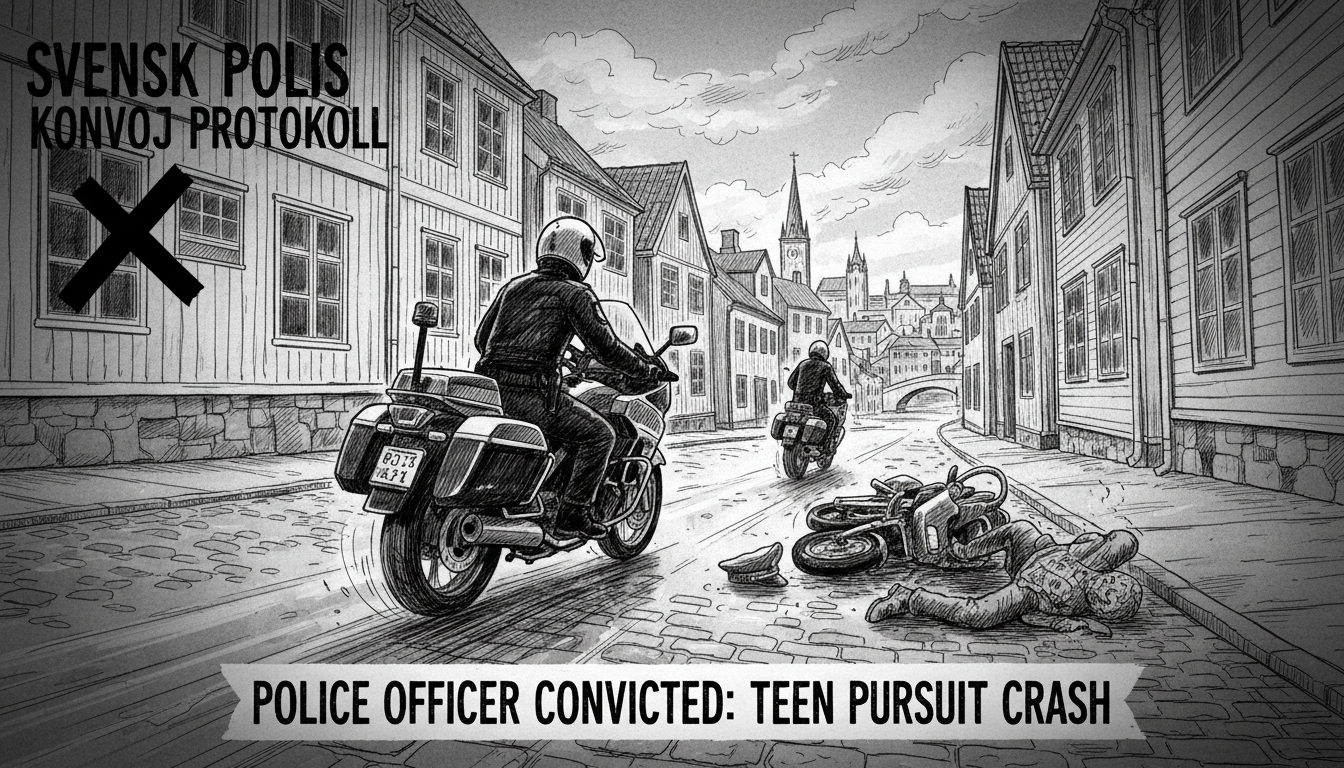 Police Officer Convicted for Pursuing Teen on Moped