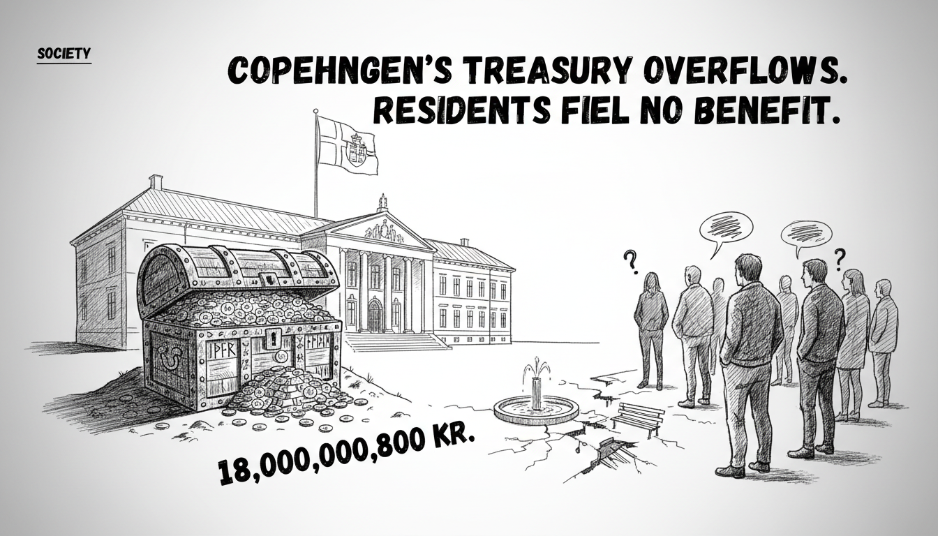 Copenhagen's Treasury Overflows While Residents Feel No Benefit