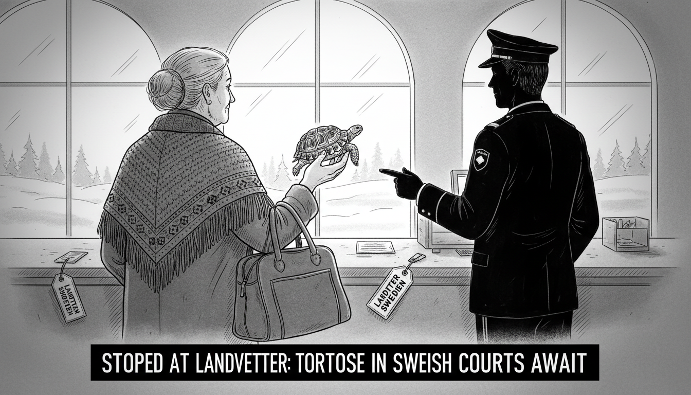 Woman Stopped at Landvetter Airport With Tortoise in Handbag