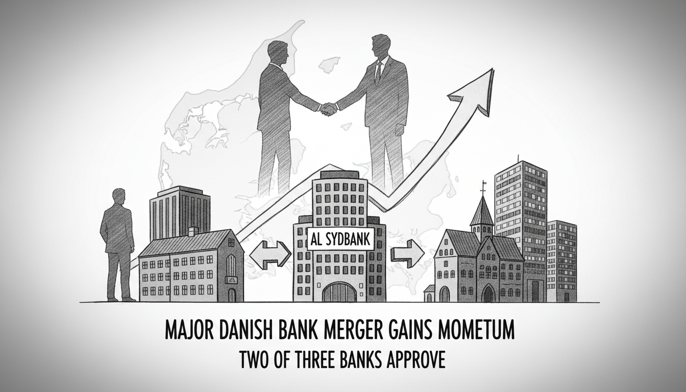 Major Danish Bank Merger Gains Momentum as Two of Three Banks Approve