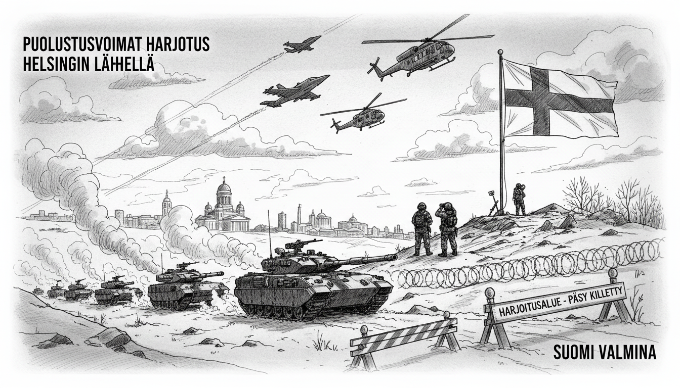 Finnish Defense Forces Launch Major Military Exercise Near Helsinki