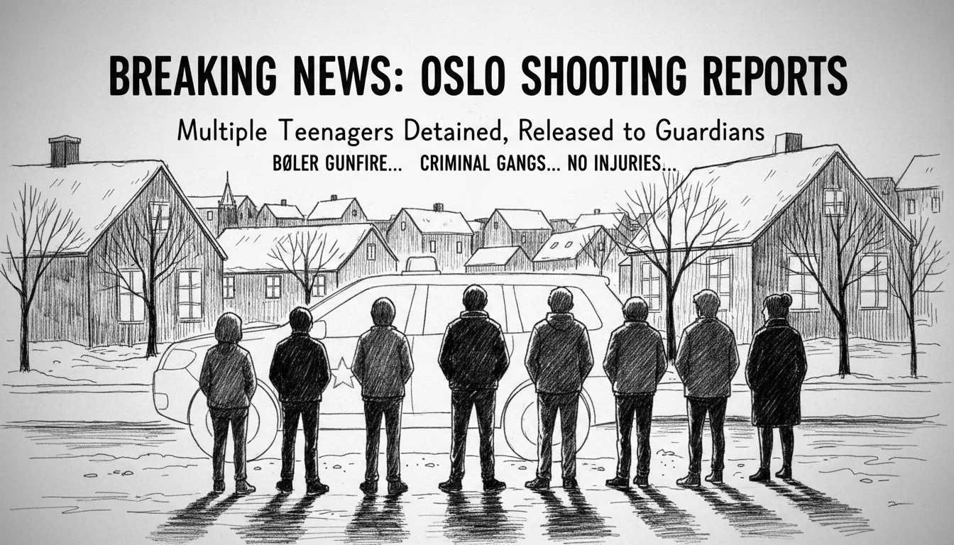 Multiple Teenagers Detained Following Oslo Shooting Reports