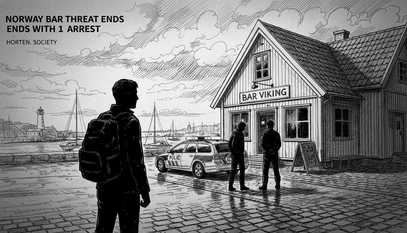 Norway Bar Threat Ends With 1 Arrest in Horten