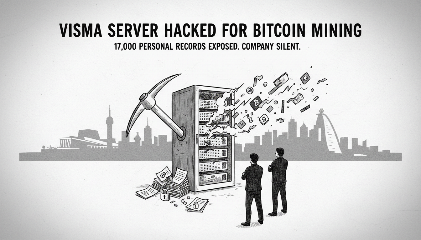 Visma Server Hacked for Bitcoin Mining with Personal Data at Risk