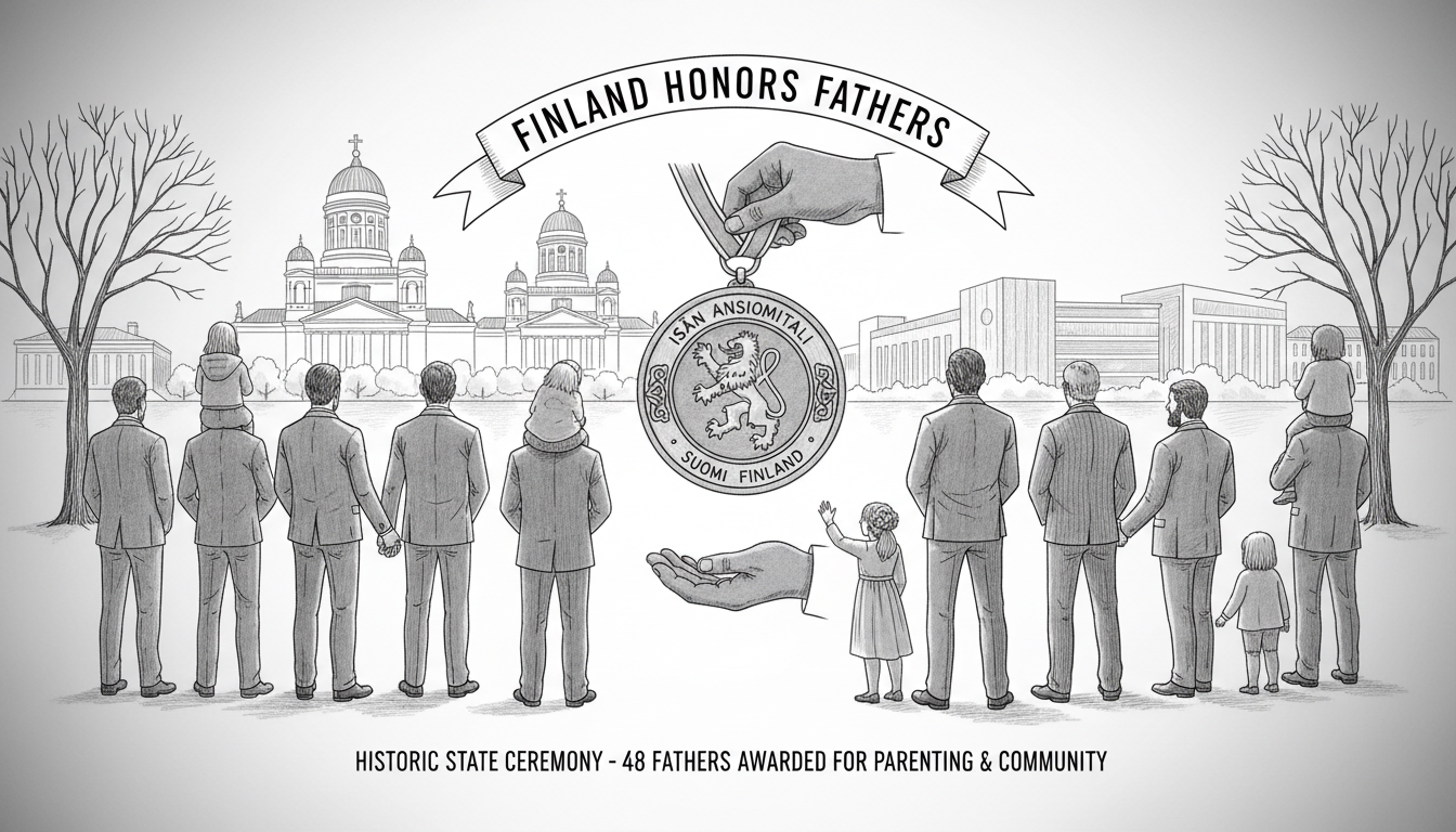 Finland Awards First State Honors to Fathers in Historic Ceremony
