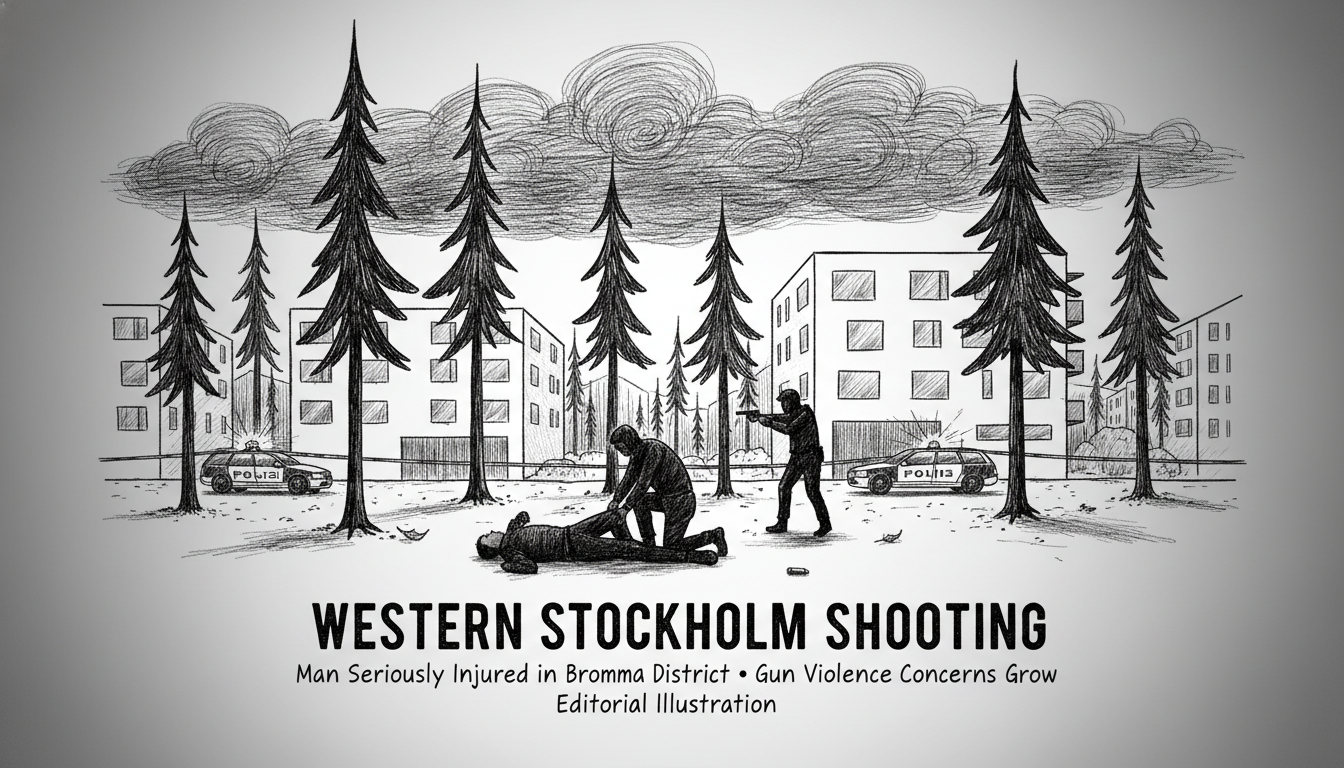 Man Shot and Injured in Western Stockholm District