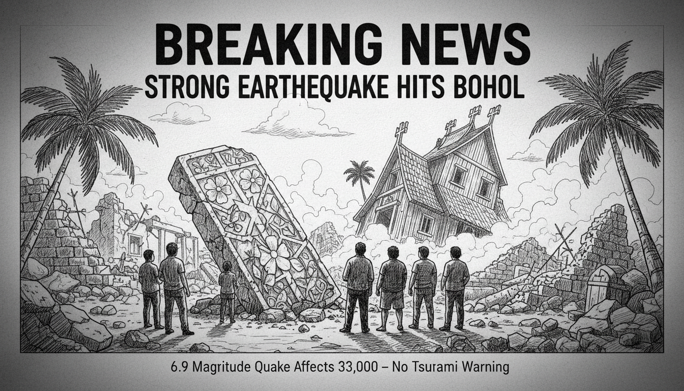 Strong Earthquake Hits Philippines' Bohol Province