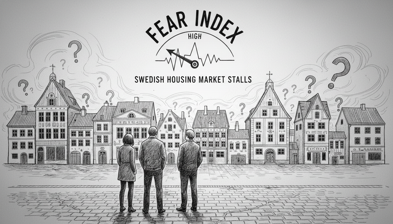 Swedish Housing Market Stalls as Fear Index Remains High