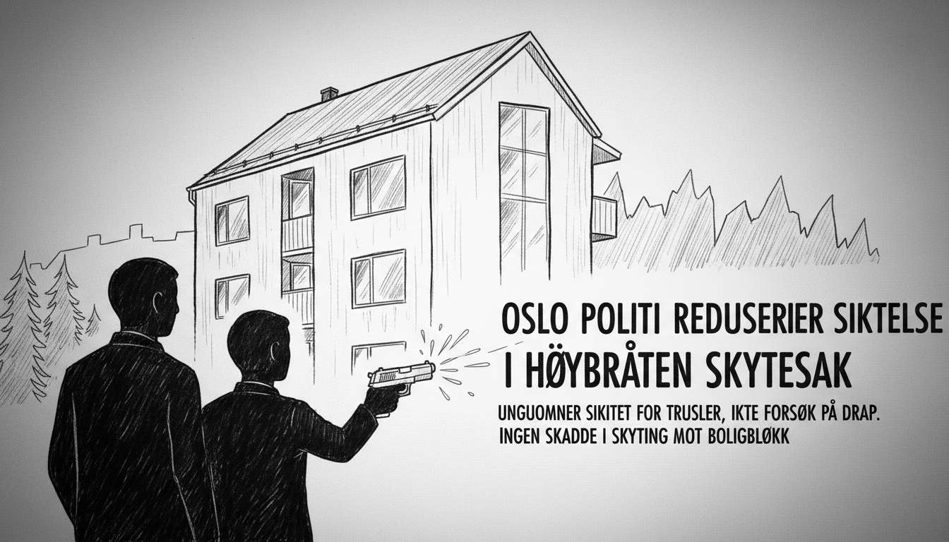 Oslo Police Reduce Charges in Høybråten Shooting Incident