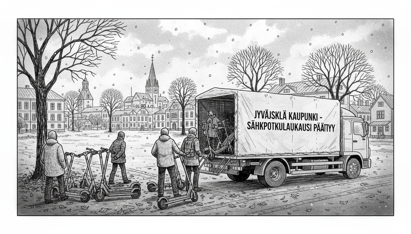 Electric Scooter Season Ends in Jyväskylä as City Removes Vehicles from Streets