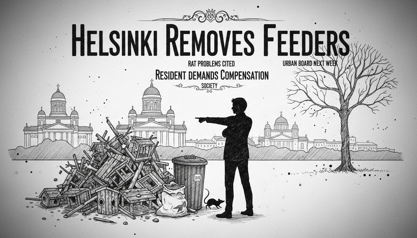 Helsinki Removes Handmade Bird Feeders, Resident Demands Compensation