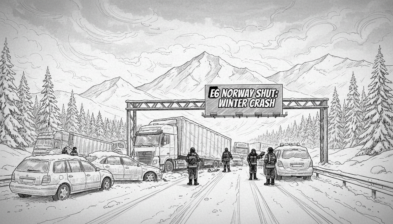 Norway's E6 Highway Shut: Sarpsborg Crash Exposes Winter Risk