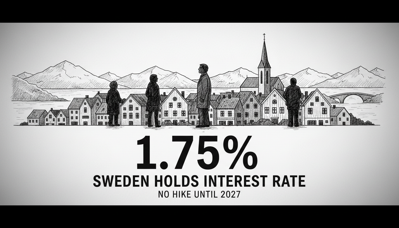 Sweden Holds Interest Rate at 1.75%: No Hike Until 2027