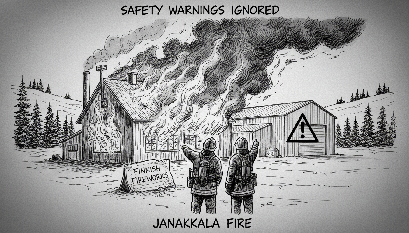 Finnish Fireworks Company Had Safety Warnings Before Major Blaze