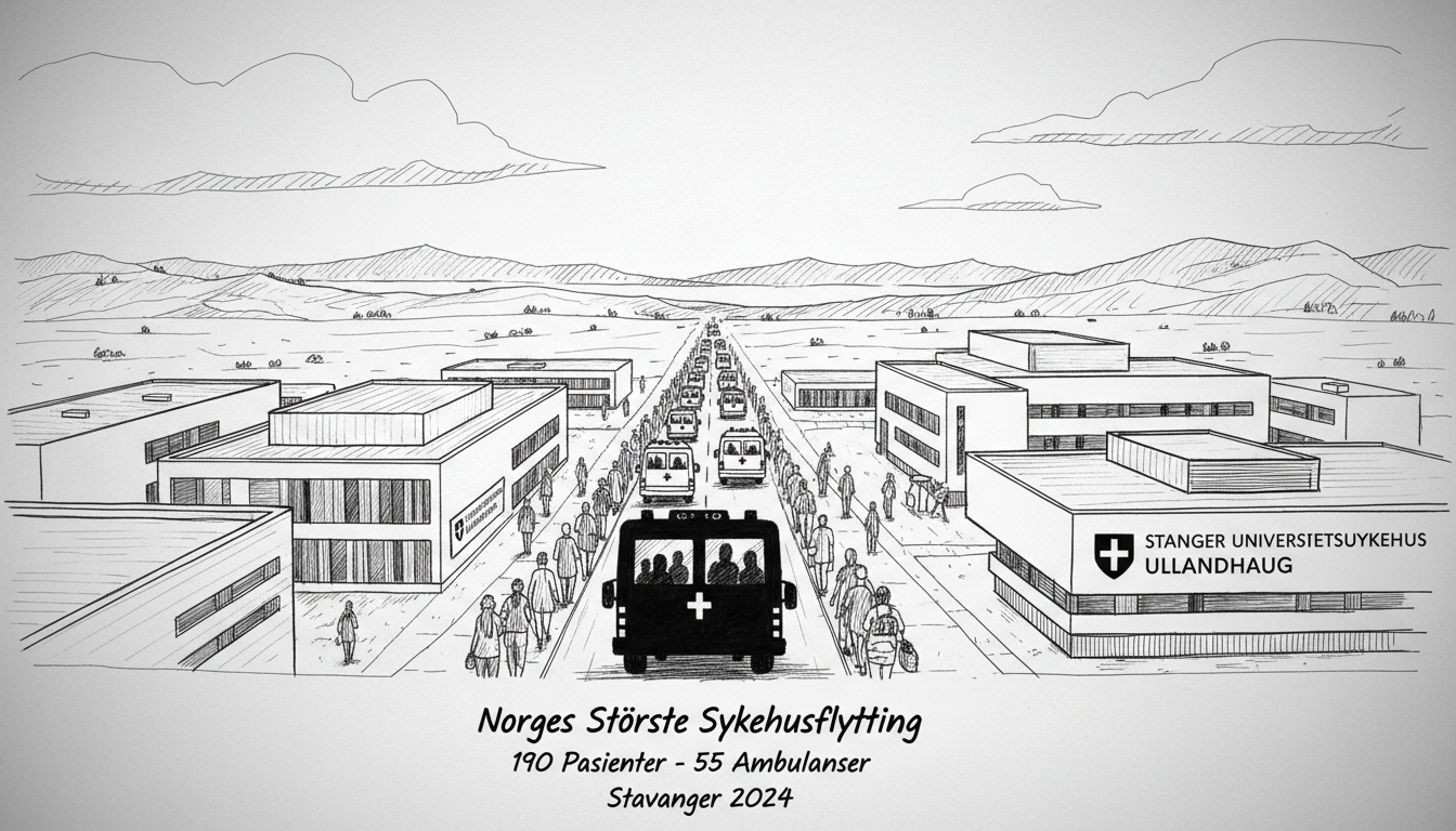 Historic Hospital Move Underway in Stavanger as 190 Patients Transfer to New Facility