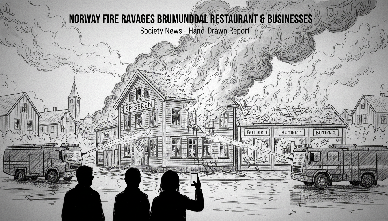 Norway Fire Damages Brumunddal Restaurant, 3+ Businesses