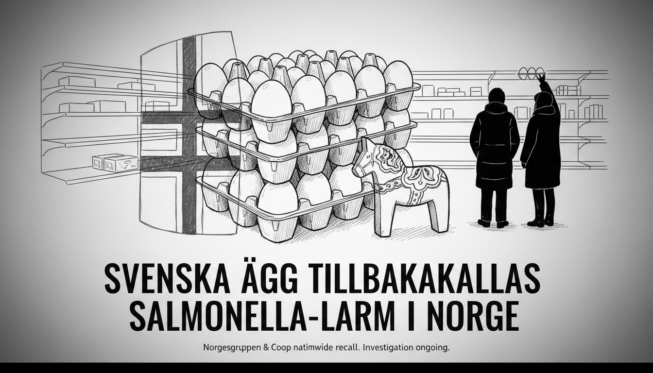 Swedish Eggs Recalled from Norwegian Supermarkets After Salmonella Detection