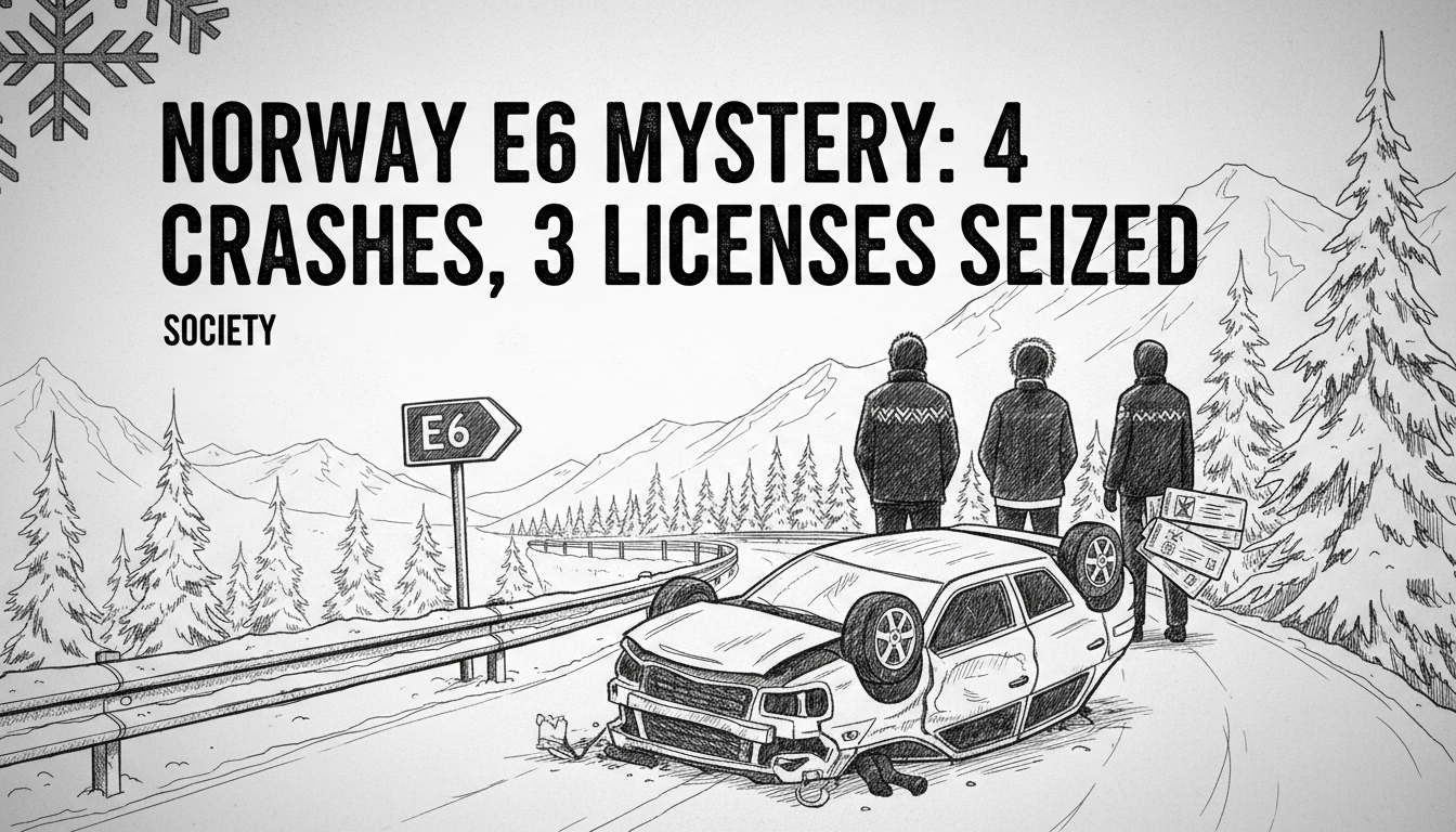 Norway E6 Mystery: 4 Crashes, 3 Licenses Seized
