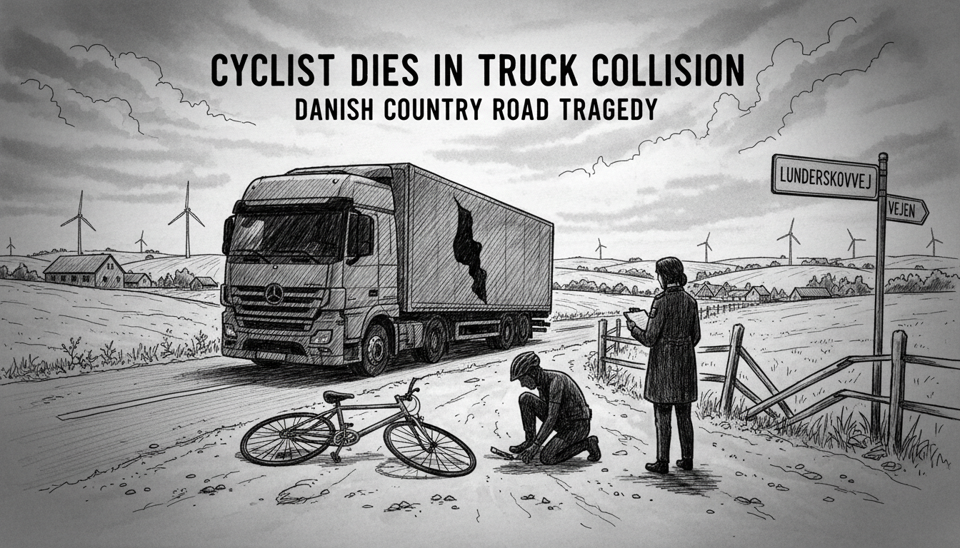 Cyclist Dies in Truck Collision on Danish Country Road