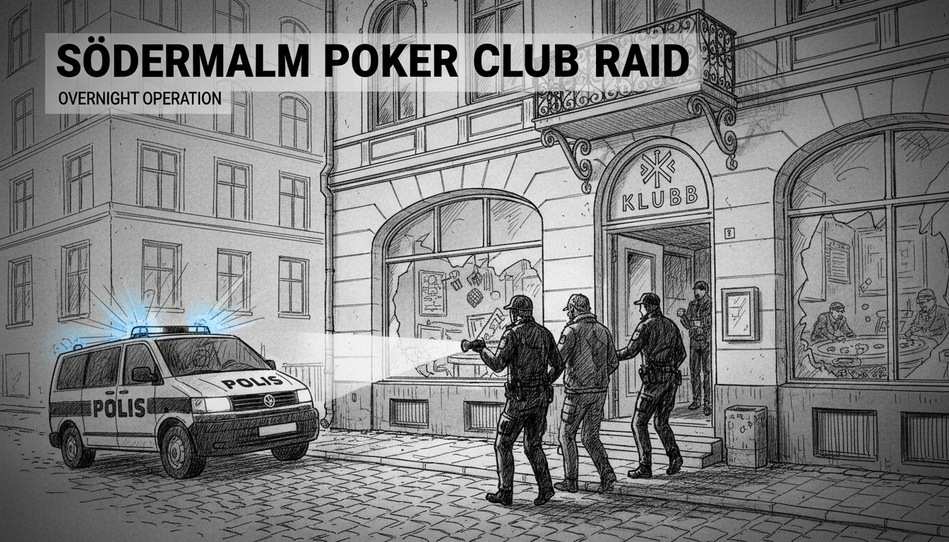 Police Raid Popular Södermalm Poker Club in Overnight Operation