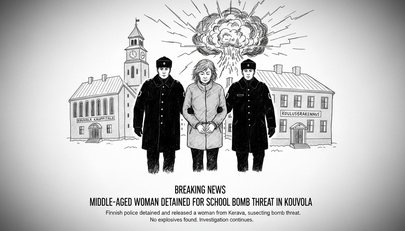 Middle-Aged Woman Detained for School Bomb Threat in Kouvola