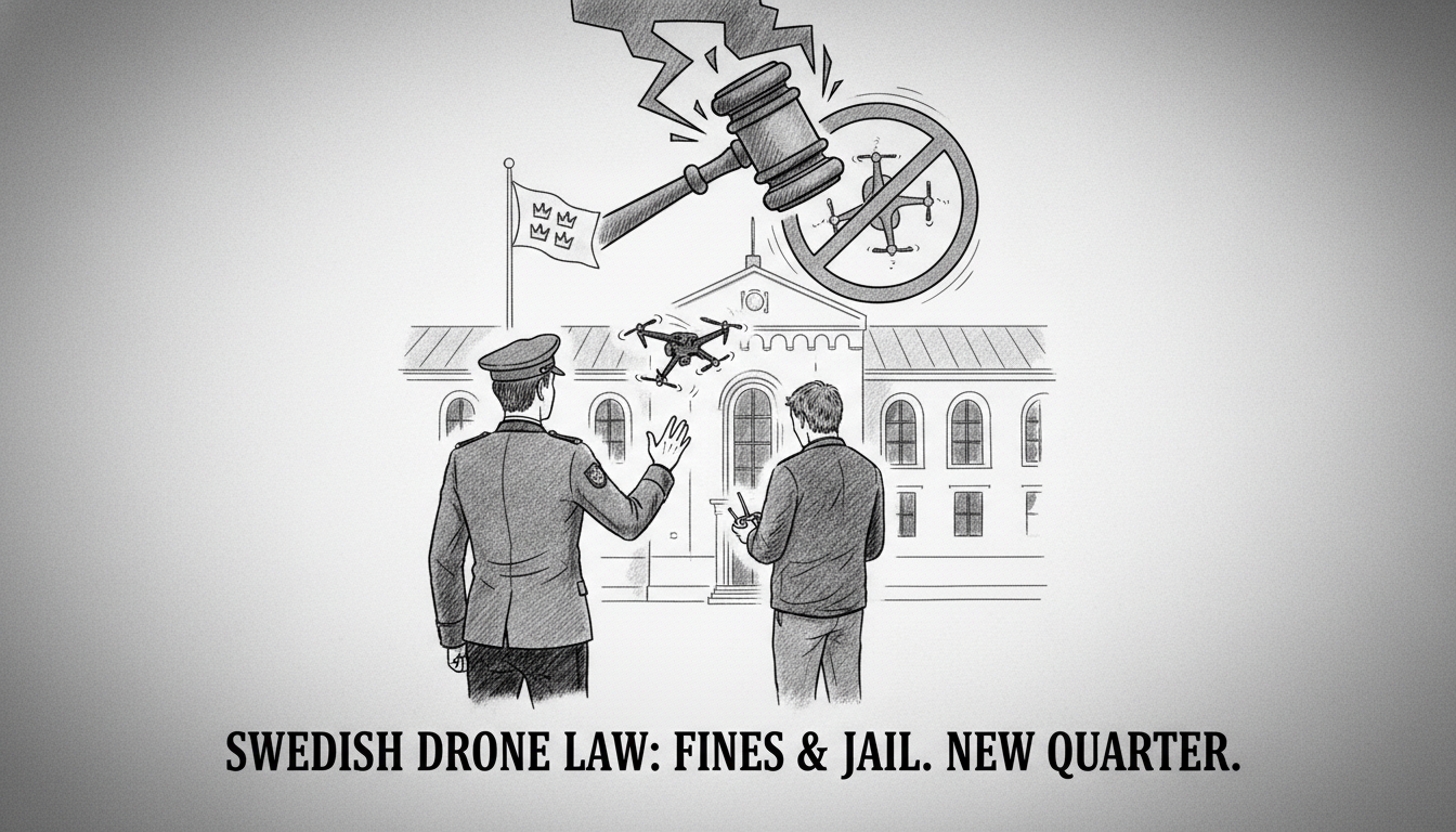 Swedish Government Implements Stricter Drone Penalties