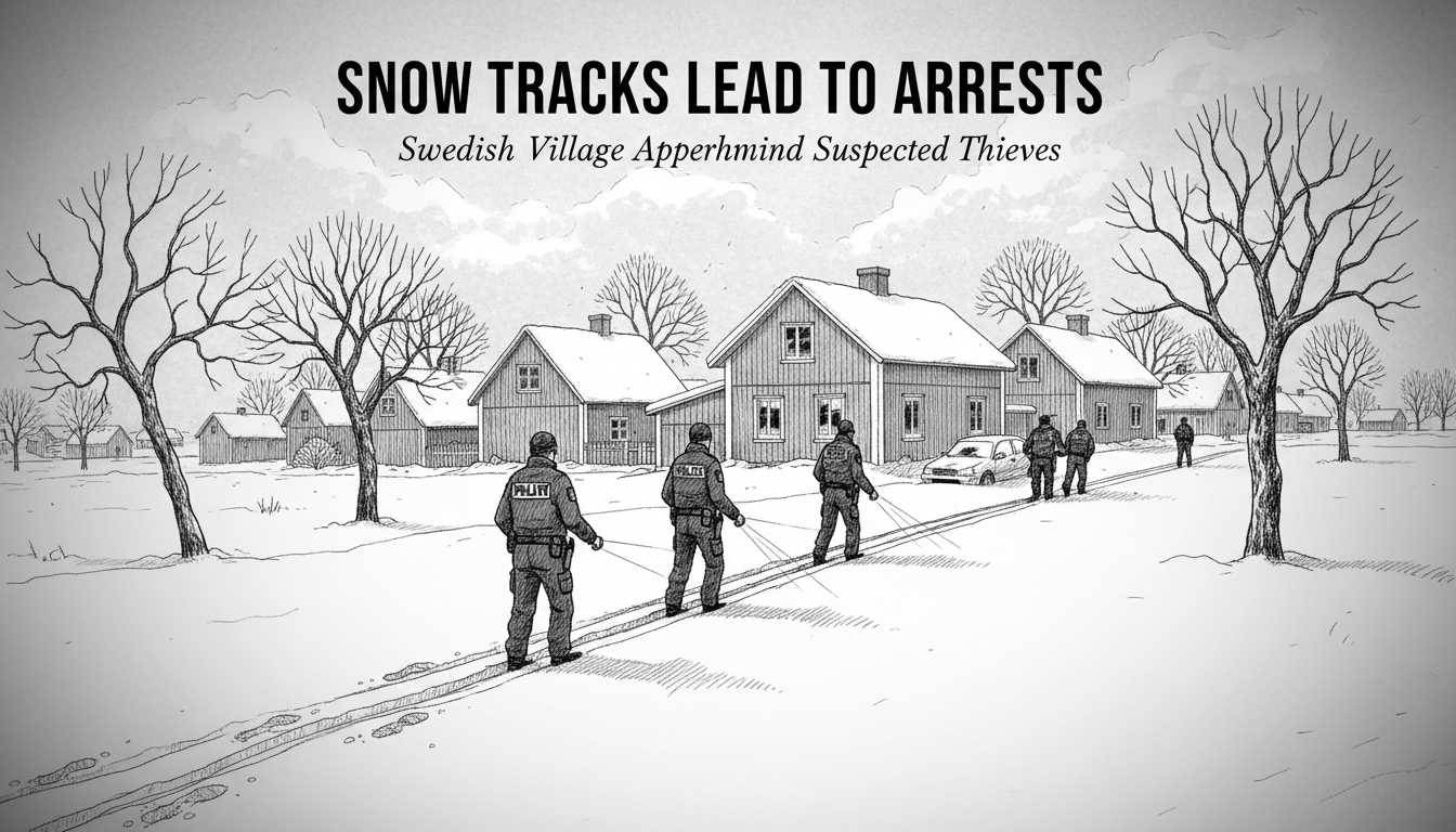 Snow Tracks Lead Police to Suspected Thieves in Swedish Village