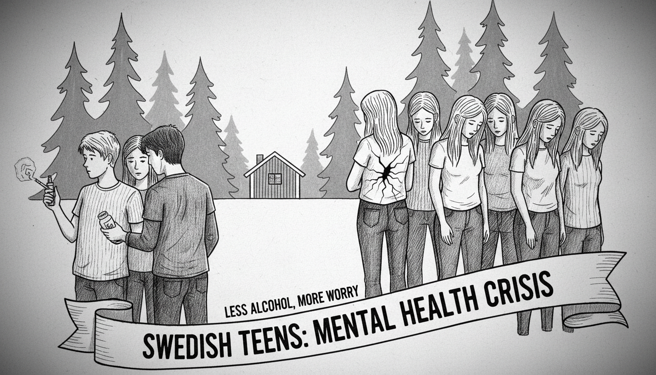 Swedish Teens Drink Less But Face Mental Health Crisis