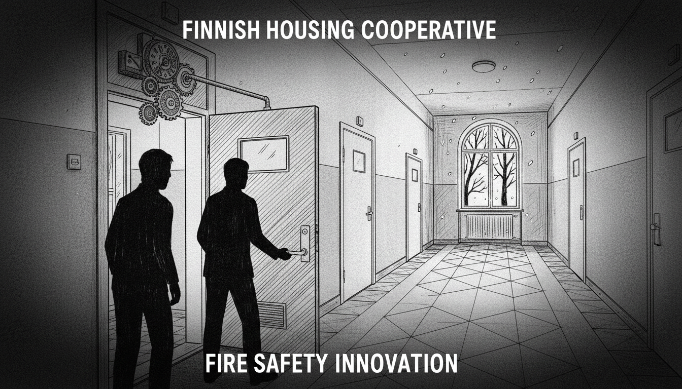 Finnish Housing Cooperative Installs Fire Safety Devices to Prevent Doorway Deaths