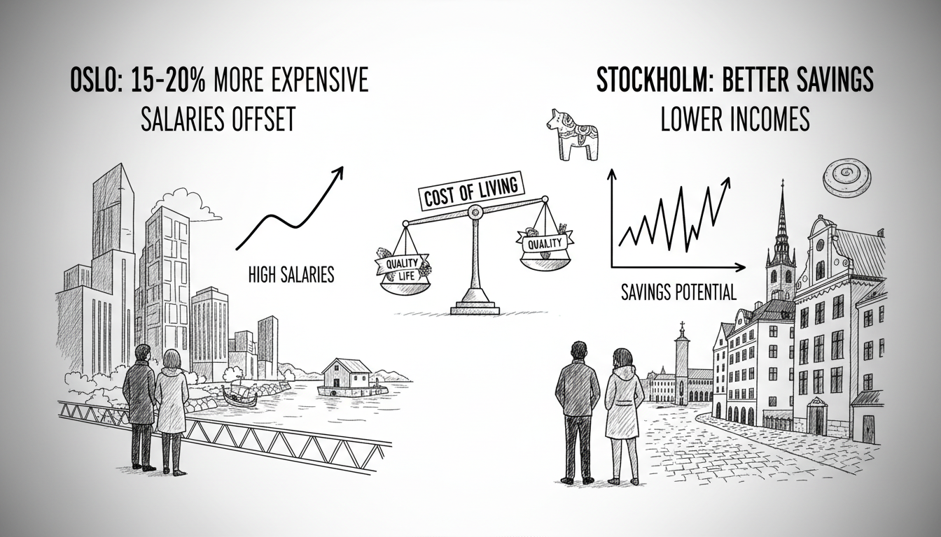 Cost of Living Comparison: Oslo vs Stockholm for Expats