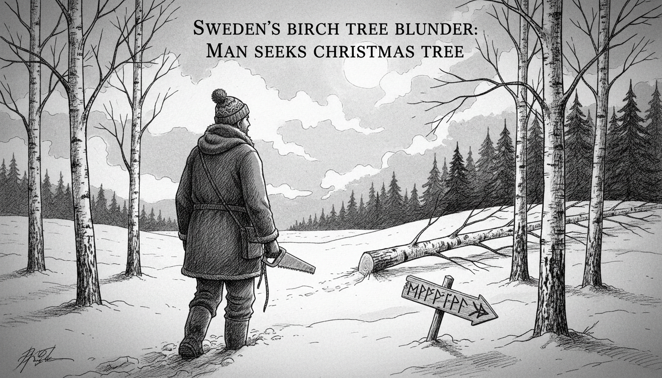 Sweden's Birch Tree Blunder: Man Seeks Christmas Tree
