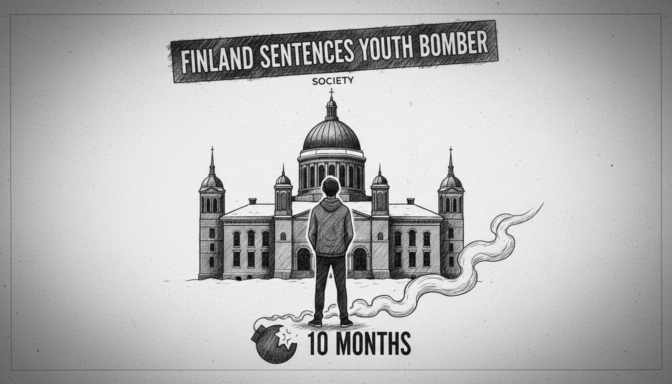 Finland Sentences Youth Bomber: 10-Month Term
