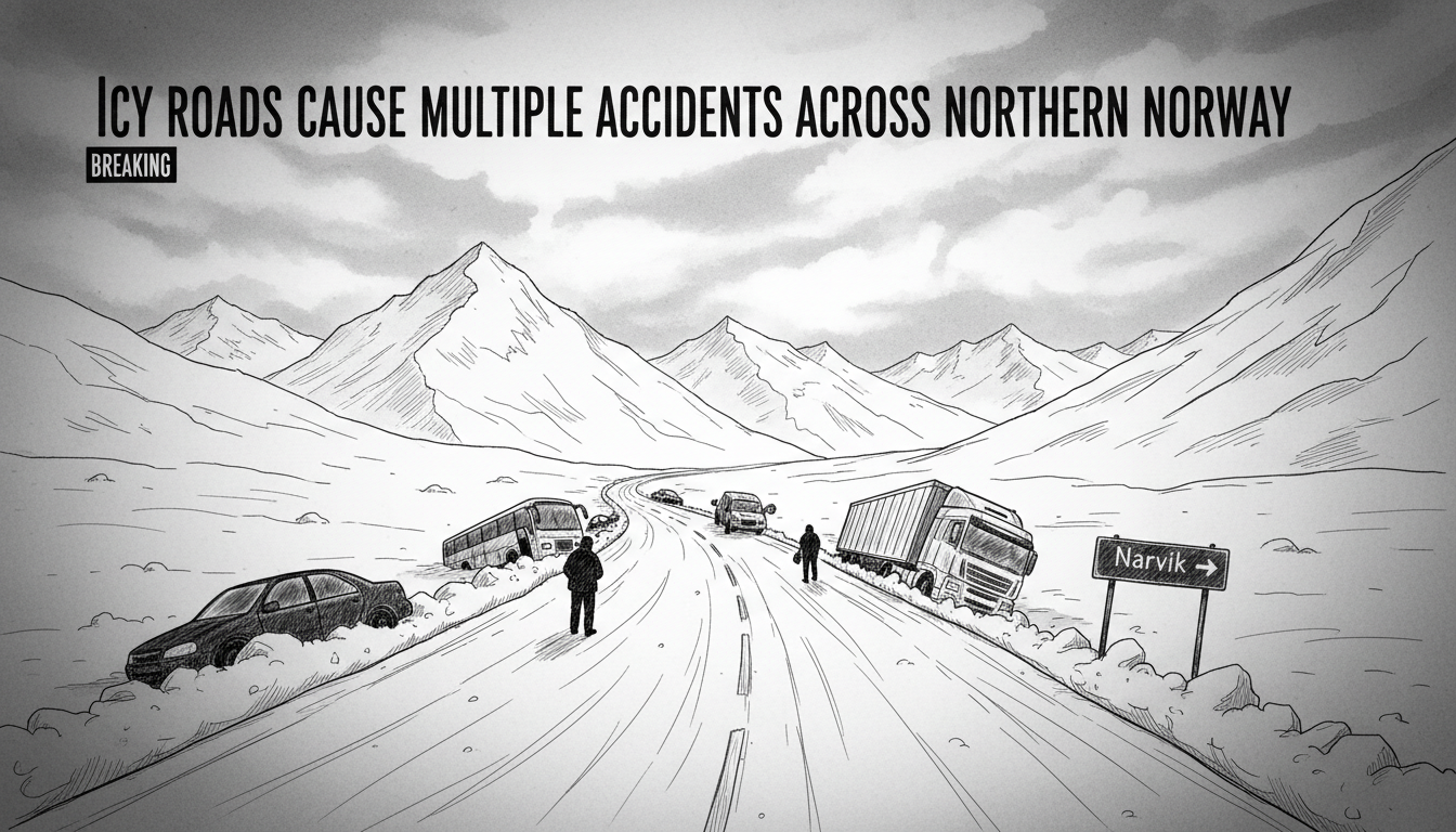 Icy Roads Cause Multiple Accidents Across Northern Norway
