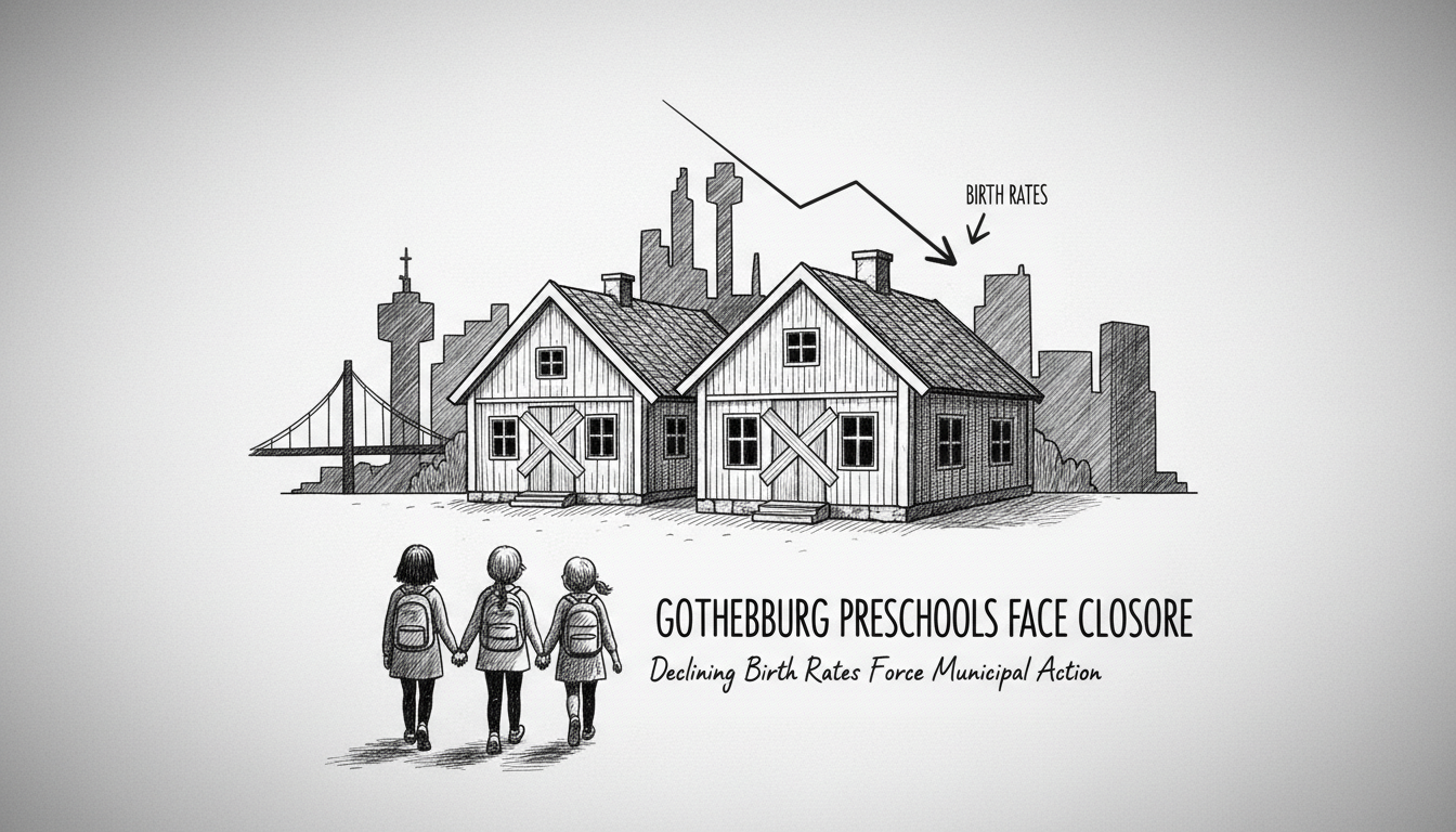 Gothenburg Preschools Face Closure Due to Declining Birth Rates