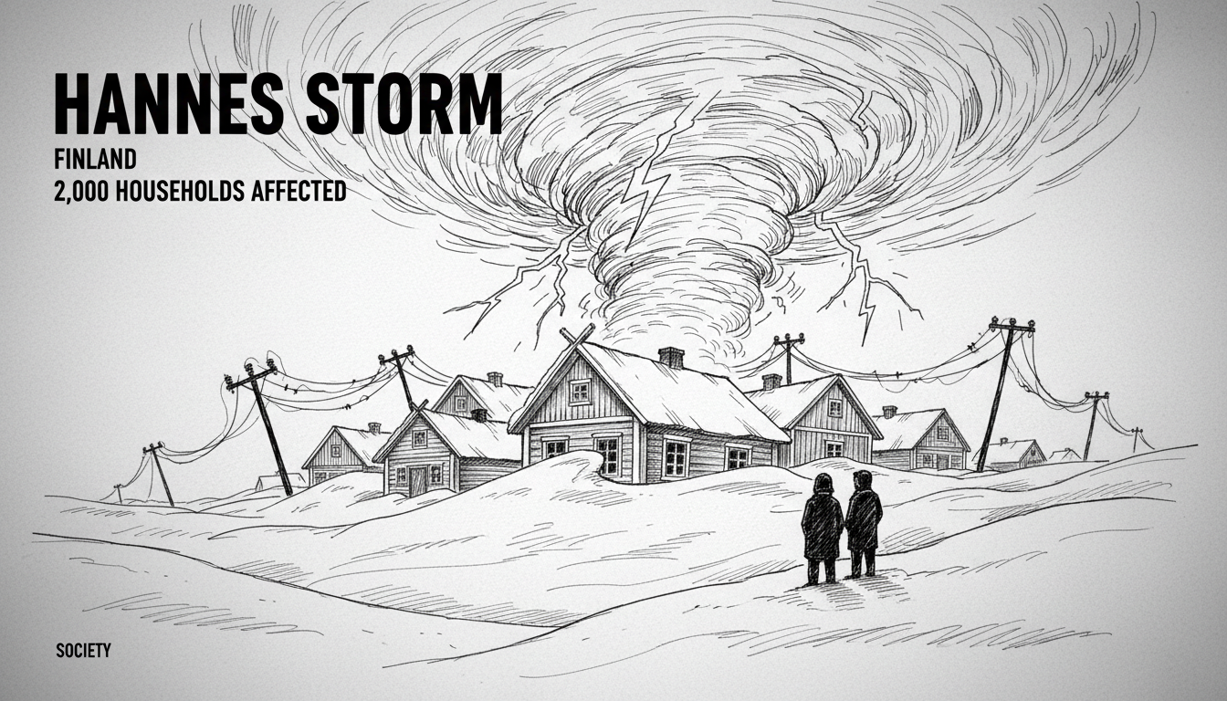 Finland's Hannes Storm Affects 2,100 Households