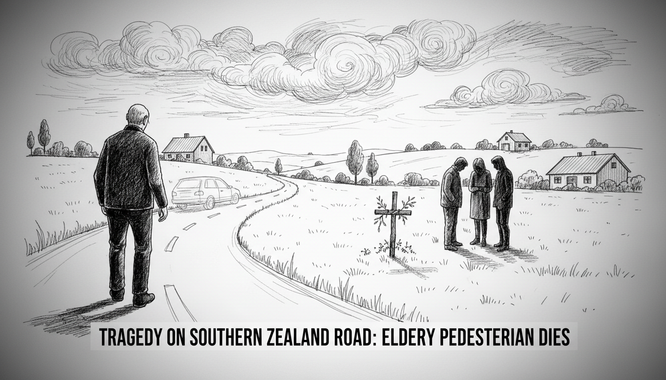 Elderly Pedestrian Dies in Southern Zealand Road Accident