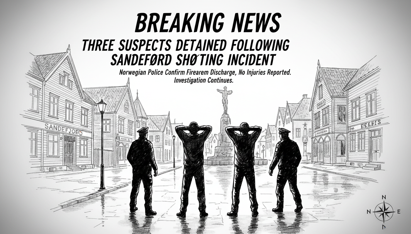 Three Suspects Detained Following Sandefjord Shooting Incident