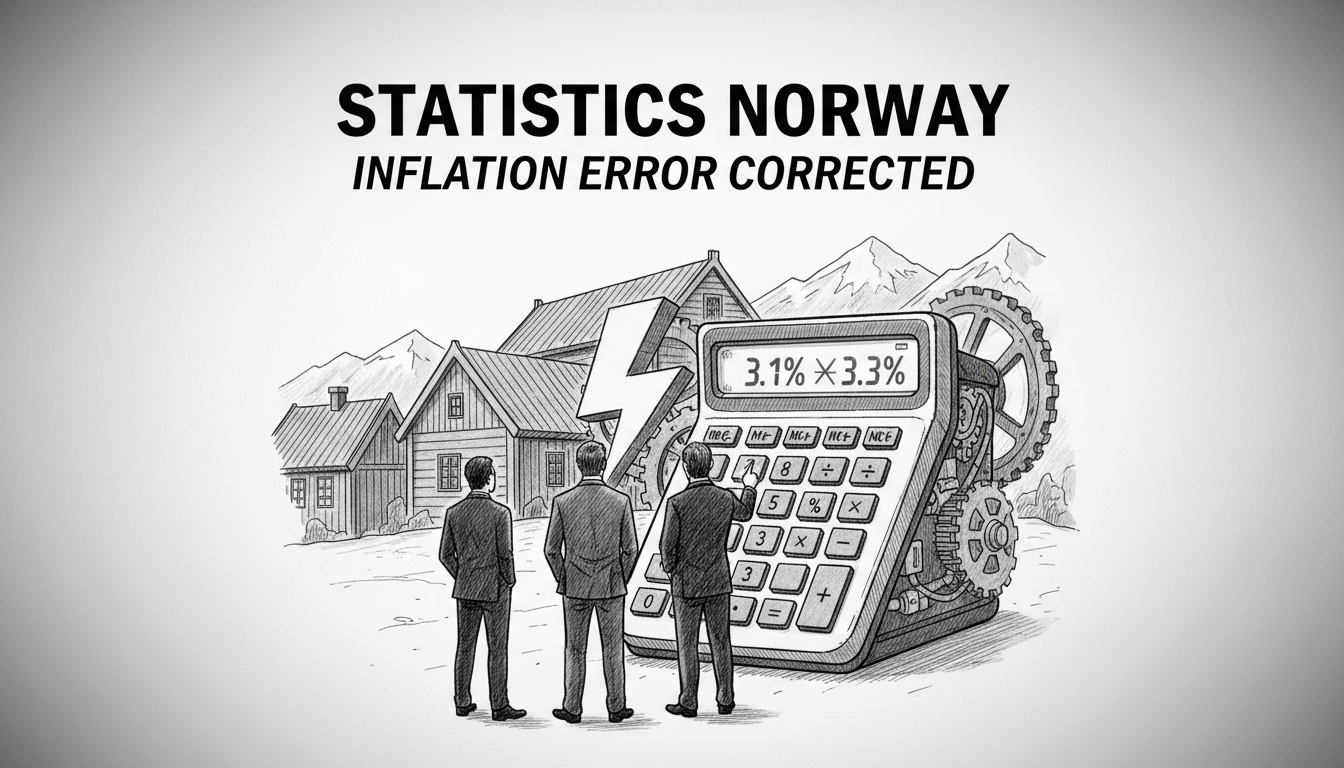 Statistics Norway Corrects Consumer Price Index Calculation Error