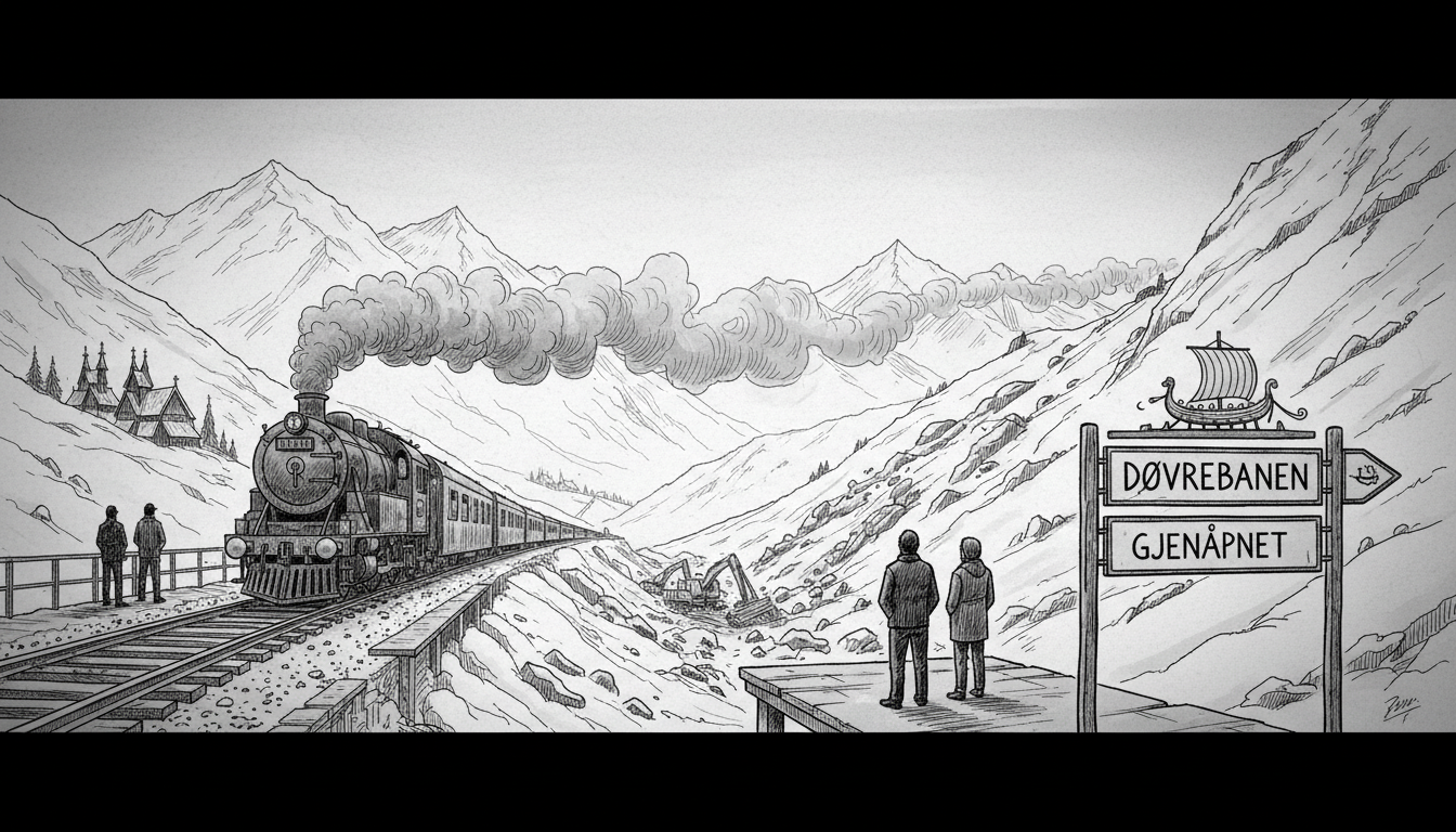 Norway's Dovre Railway Reopens After Landslide