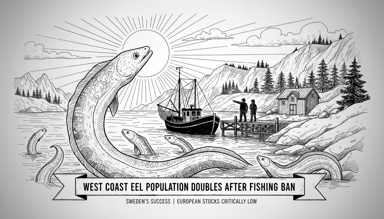 West Coast Eel Population Doubles After Fishing Ban