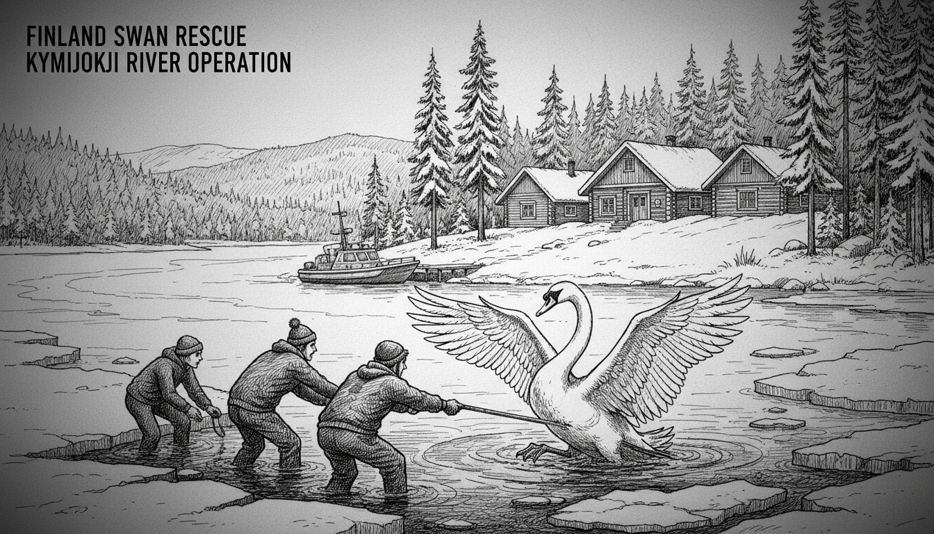 Finland Swan Rescue: Kymijoki River Operation