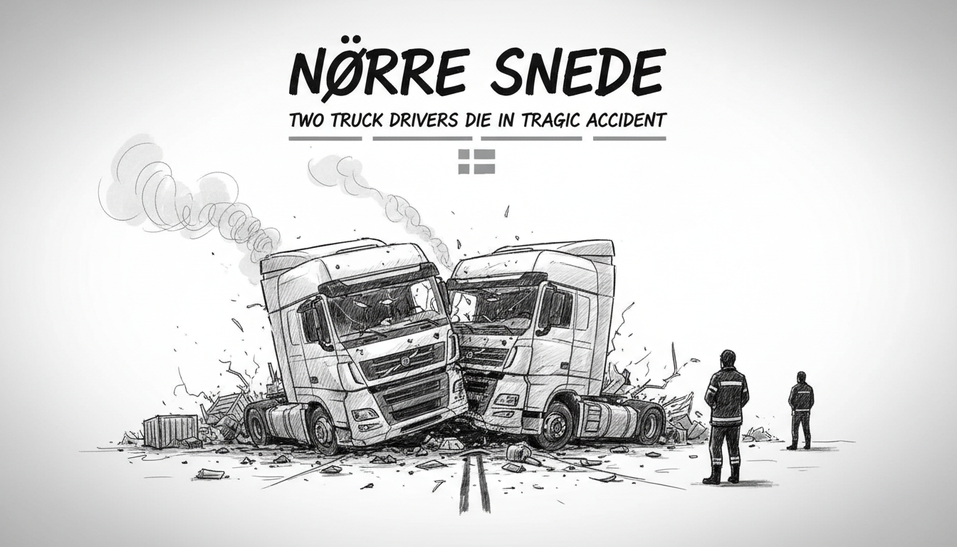 Two Truck Drivers Die in Traffic Accident Near Nørre Snede