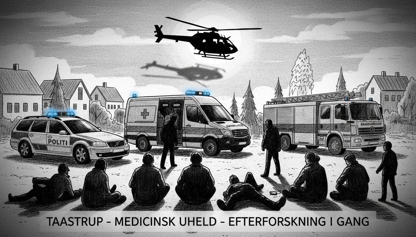 Emergency Services Respond to Medical Incident in Taastrup