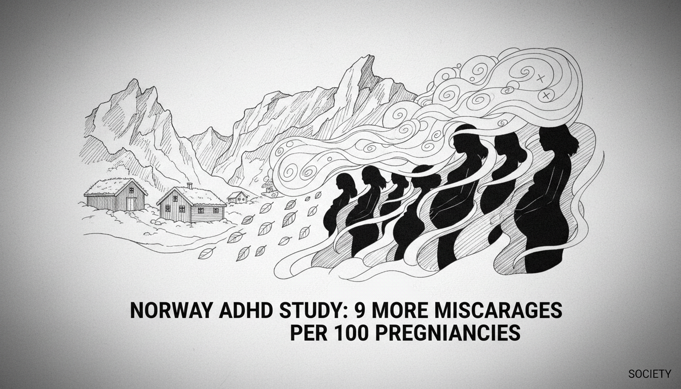 Norway ADHD Study: 9 More Miscarriages Per 100 Pregnancies