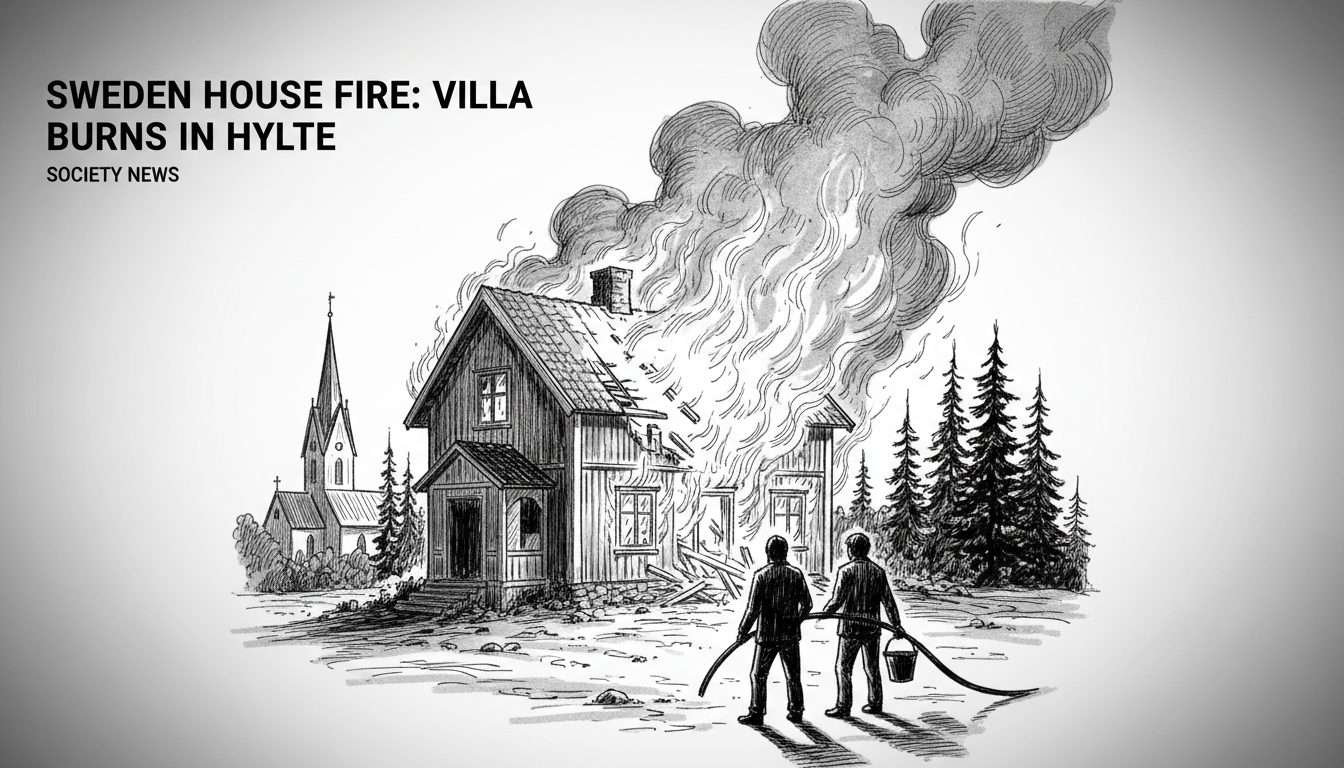 Sweden House Fire: Villa Burns in Hylte