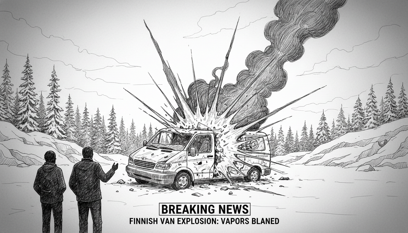 Finnish Van Explosion May Have Been Caused by Gas or Petrol Vapors