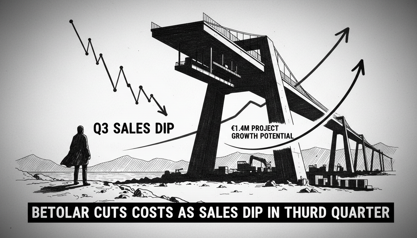 Betolar Cuts Costs as Sales Dip in Third Quarter