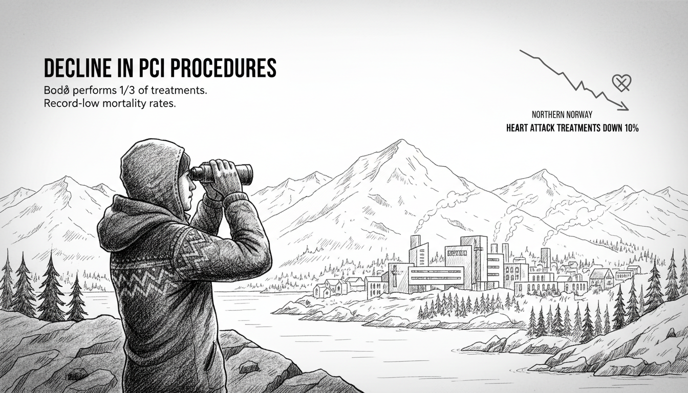 Northern Norway Sees Decline in Heart Attack Treatments